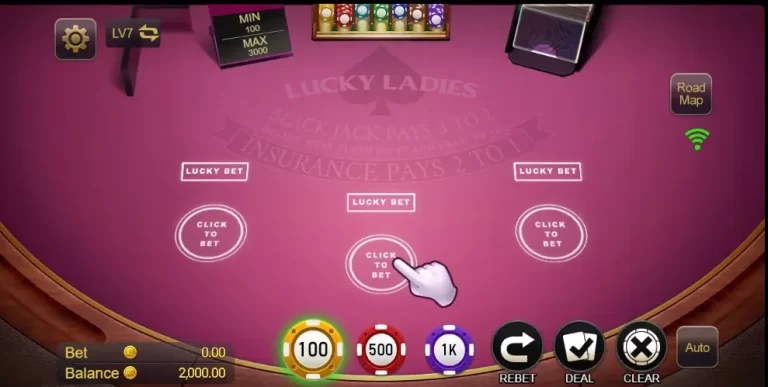 Blackjack Lucky Ladies Game 1