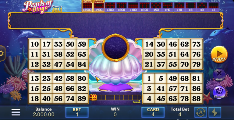 Pearls of Bingo Game 2