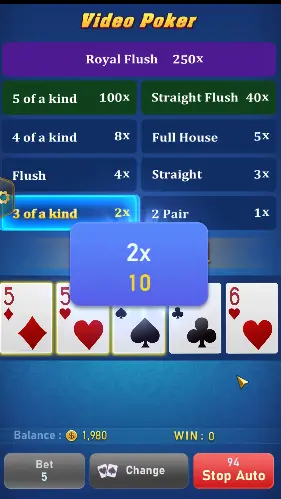 Video Poker Game 3